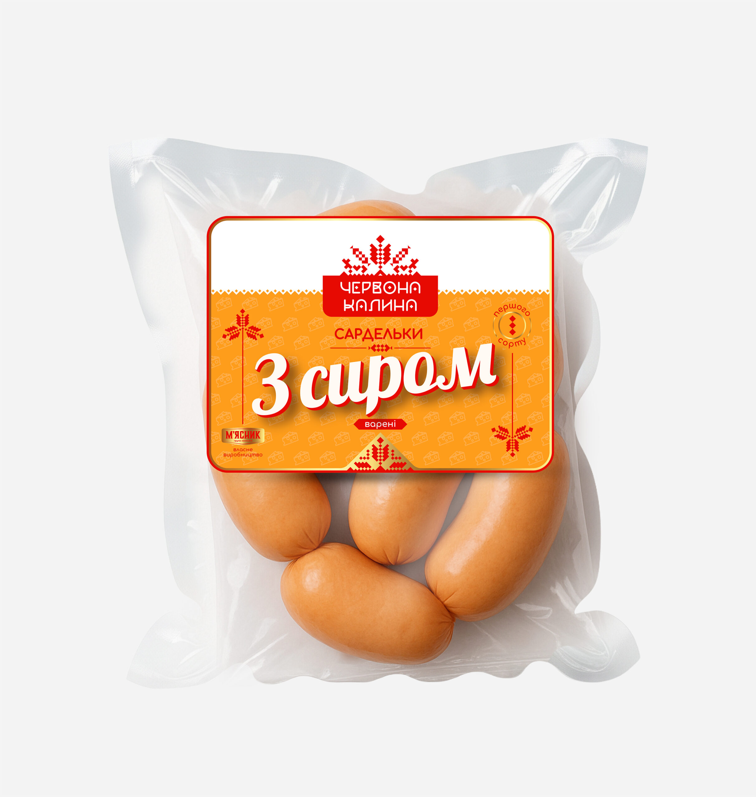 Сардельки з сиром варені