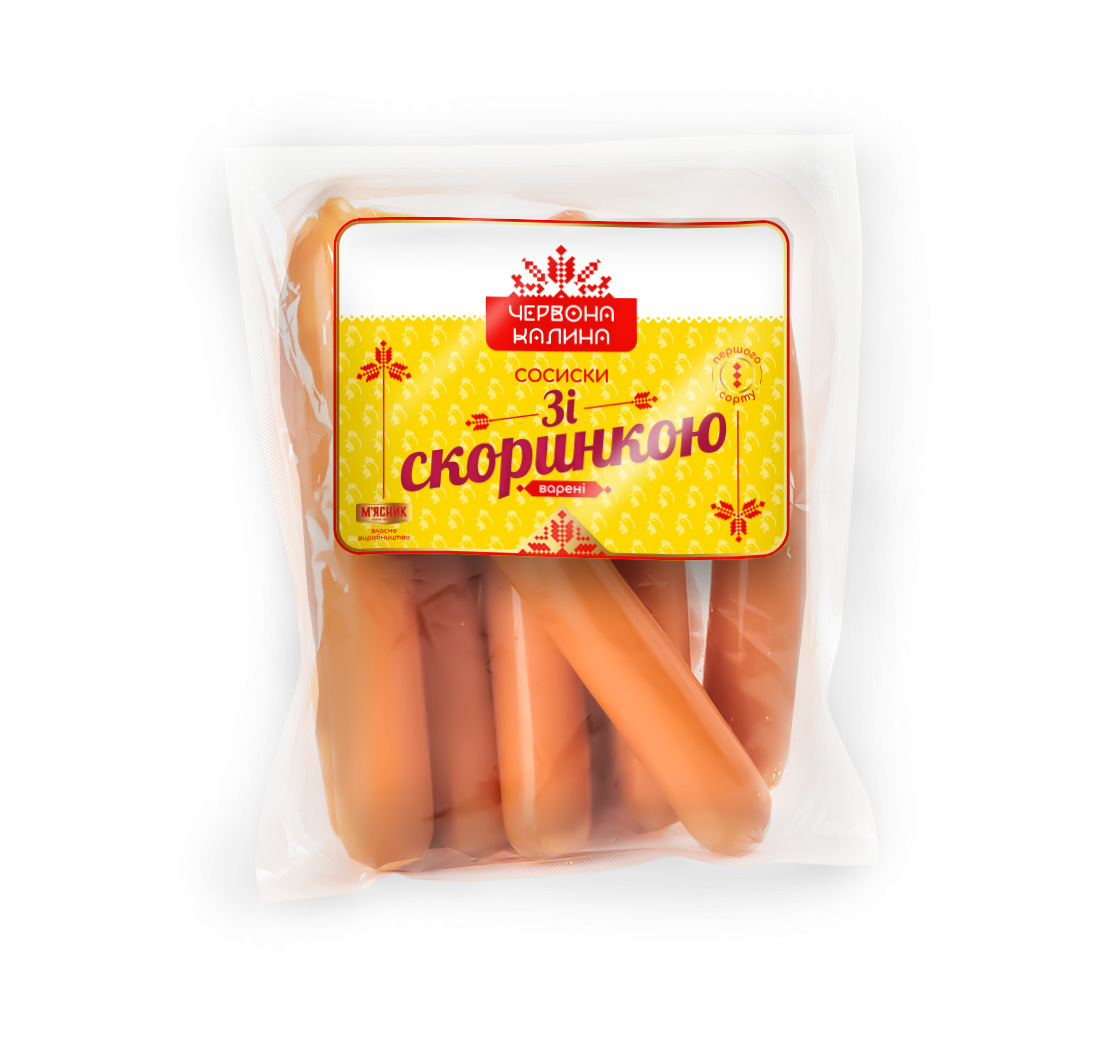Сосиски зі скоринкою варені